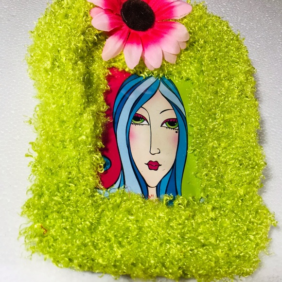 RED Ultra Shag Shaggy Vintage Photo Picture Frame - Picture 6 of 15